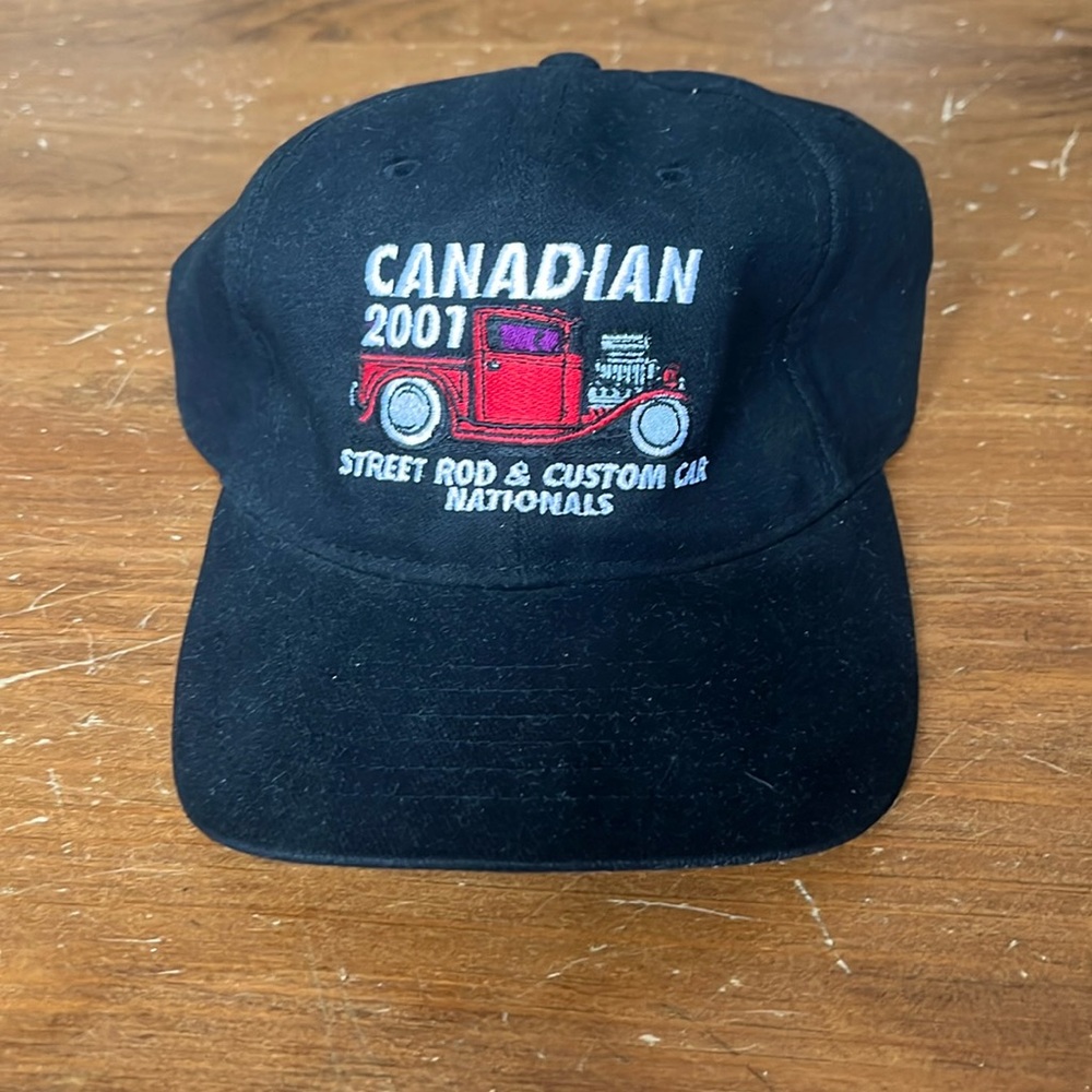Vintage Canadian Street Rod Custom Car Hat / 2001 / Drag Racing